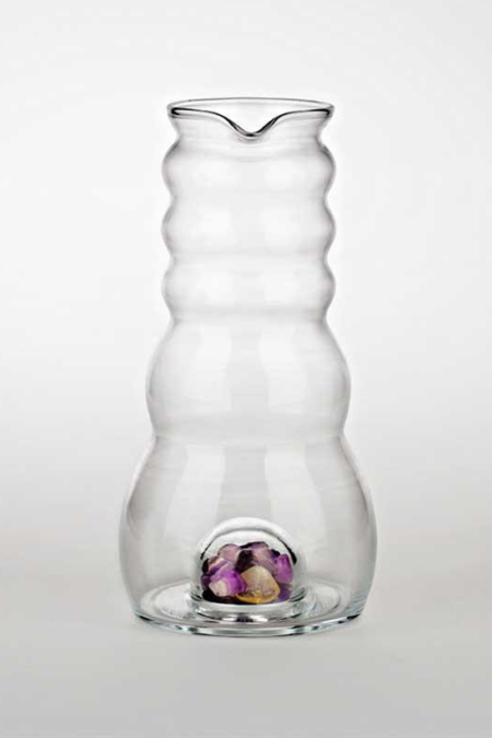 Ąsotis vandeniui (su ametistu, kalnų krištolu, kvarcu) 1 l